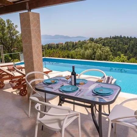 Stone Villa Eriphyle ,Private Witn Sunset View Fiskardo Exteriér fotografie